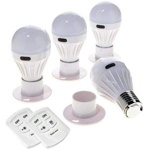 4Pack Bulb Portable Wireless COB LED Light Bulb,Battery Operated LED Night Light